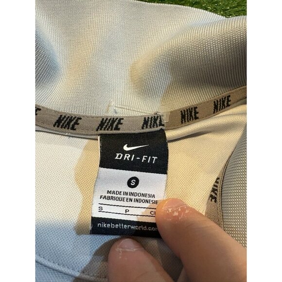 Michigan State Spartans polo mens small white gray nike lightweight MSU RK - Picture 2 of 9